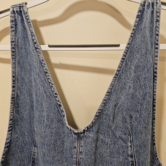 Free People Blue Denim Sleeveless Tunic - Picture 3 of 4